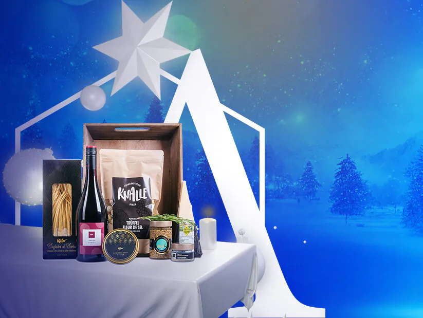 atreus_Atreus Sternekochen 2024 – Verlosung Geschenkkorb von Feinkost Käfer 2 atreus_teaser 4zu3 praesentkorb kaefer